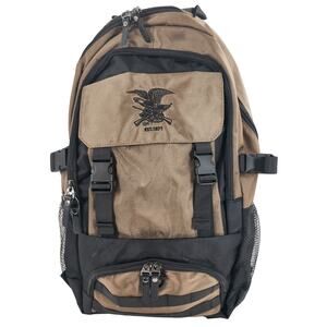 NRA Computer Backpack Laptop Bag Tactical Military Polyester Pack Khaki Brown